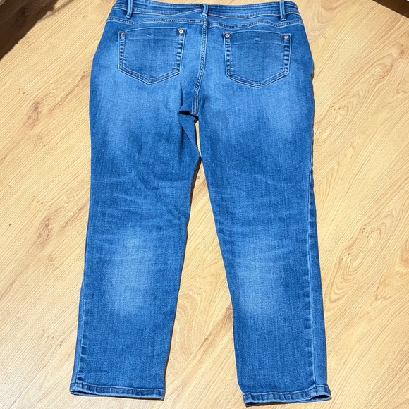 J. Jill Women's Slim Ankle Denim Jeans Blue Wash 5-Pocket - Picture 2 of 3